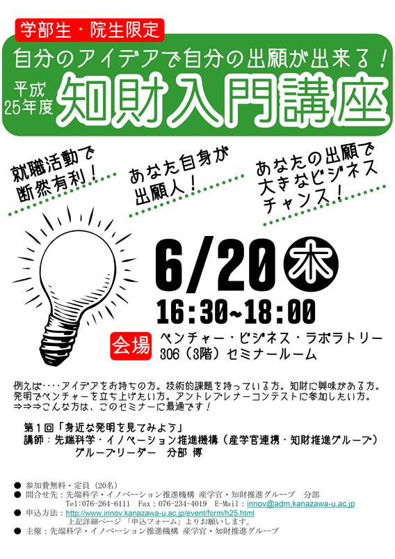 H25 知財入門講座